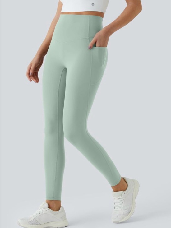 HALARA Pants - Halara ultrasculpt High-Rise Pocket Leggings - Sage Green